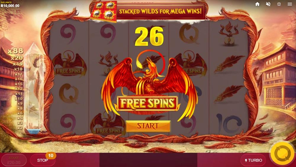Red Phoenix Rising Free Spins