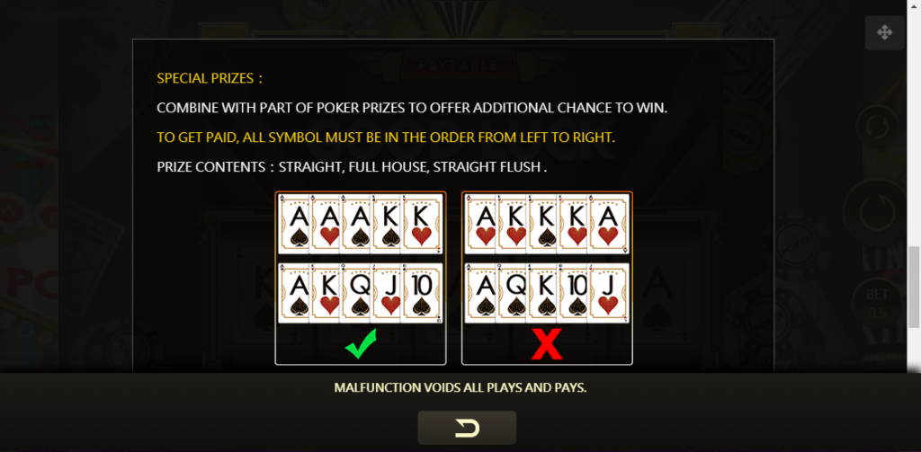 Poker King Slot สัญลักษณ์